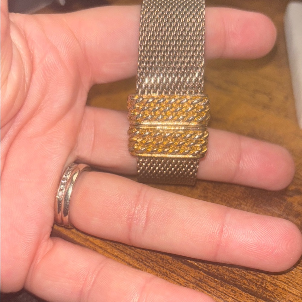 Erica Zap gold and silver magnetic clasp bracelet
